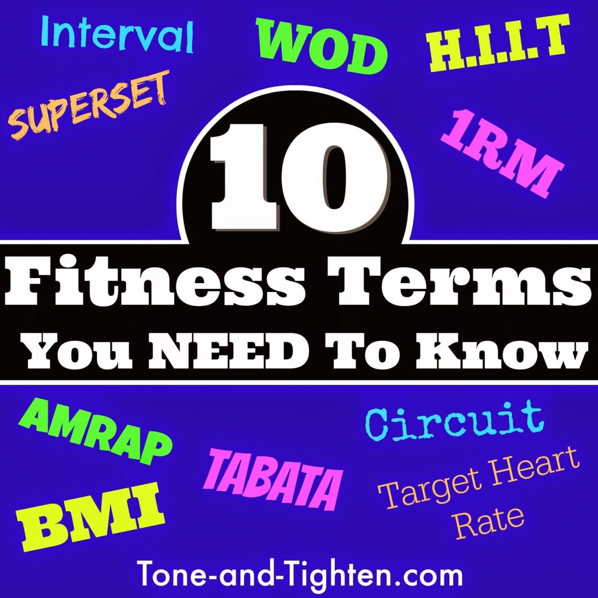 10 popular fitness terms